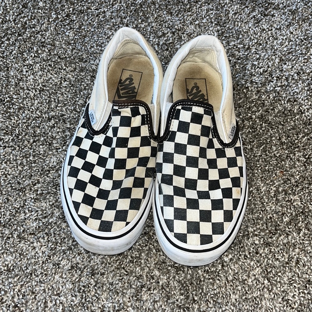 Platform Checkered Vans